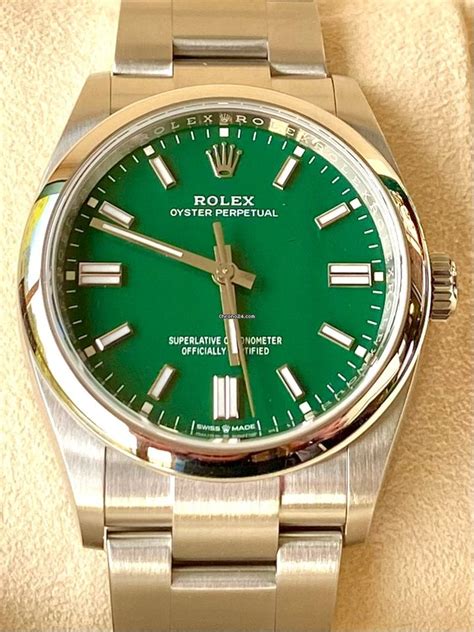 rolex oyster perpetual green 36mm|rolex oyster perpetual price list.